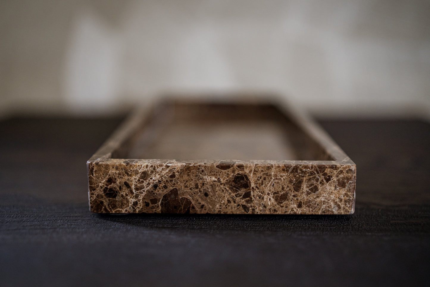 MOOISA Dienblad marmer bruin 30x15cm