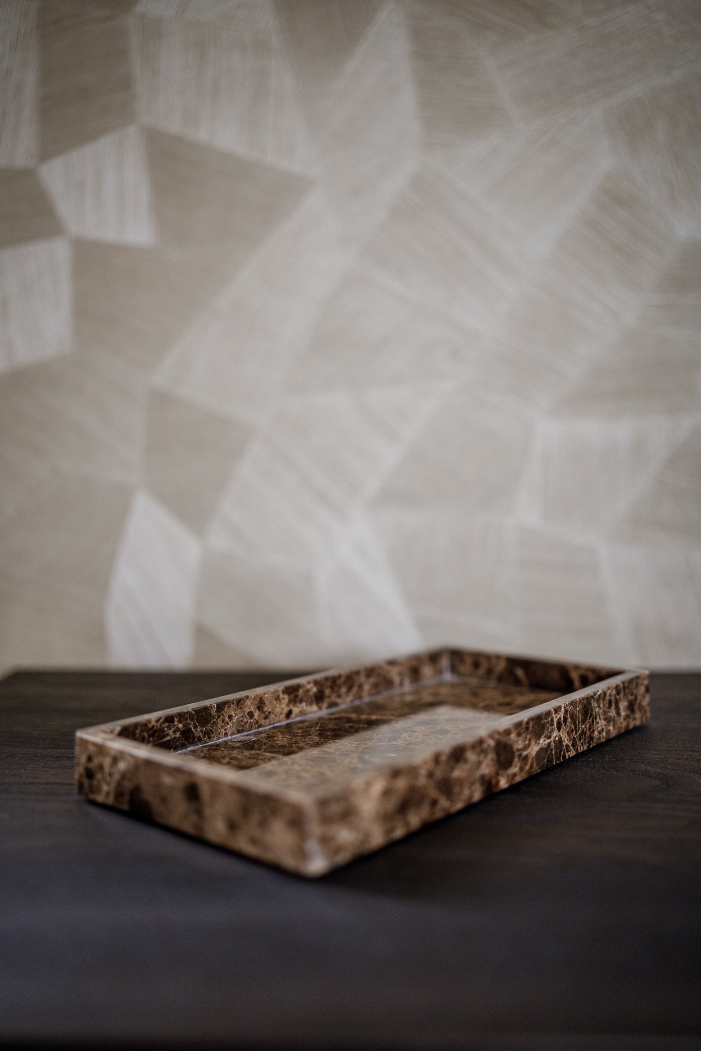 MOOISA Dienblad marmer bruin 30x15cm