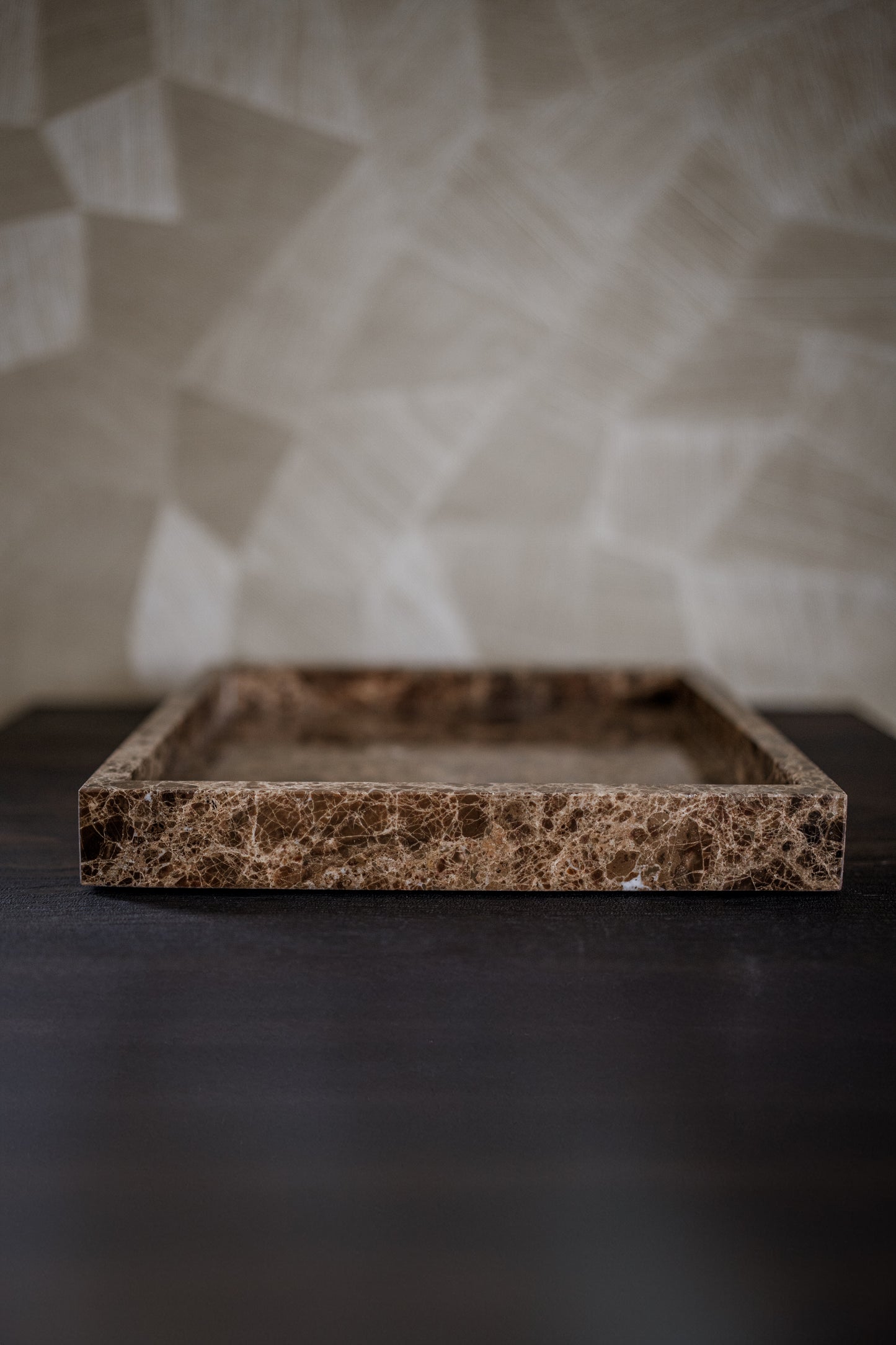 MOOISA Dienblad marmer bruin 30x15cm
