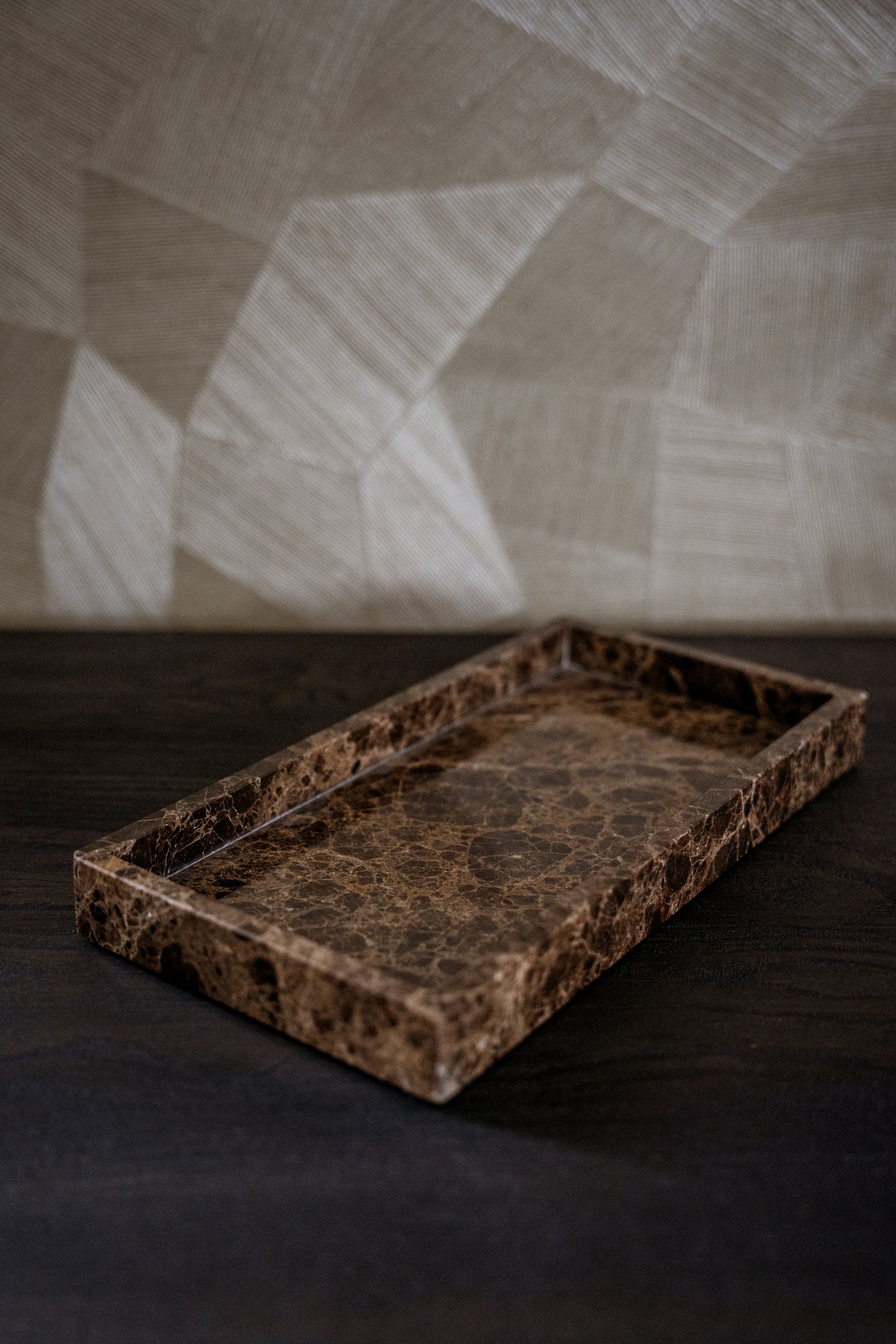 MOOISA Dienblad marmer bruin 30x15cm