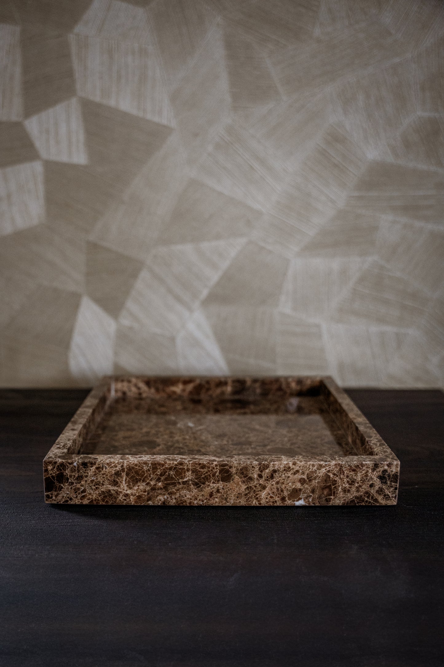 MOOISA Dienblad Marmer bruin 30x30cm