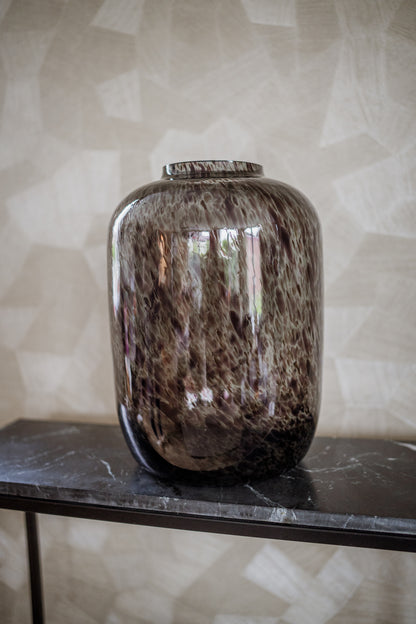 Luxury Living - Cheetah Vaas Smoke Large